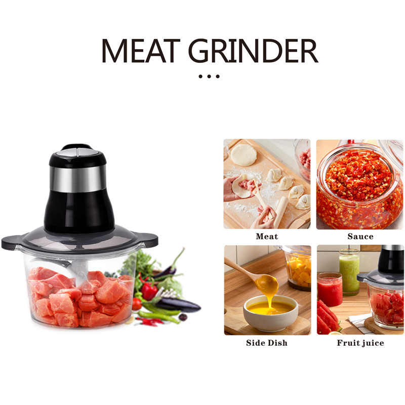 Glass Quick Blender for Vegetable Dressing Multipurpose Home Meat Mincer Blender Food Processor