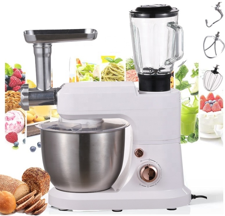 Commercial Multifunction Food processor 3 in 1 Blenders Cake Bread Dough Egg Mixer Electric Mincer Stand Mixer