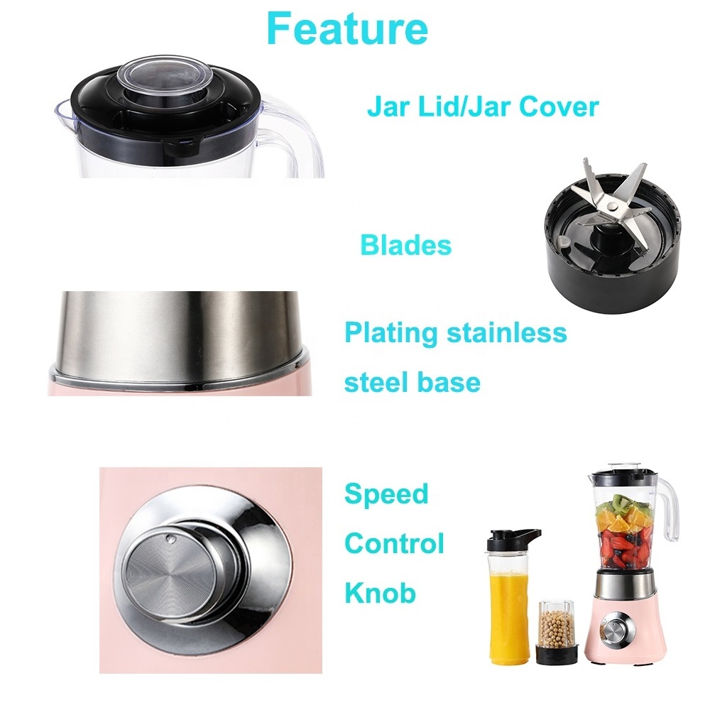 Super Start Table Home Appliance New Multifunctional Fruit Mixer Mini Grinder 3 In 1 Juicer Smoothie Blender Food Processor