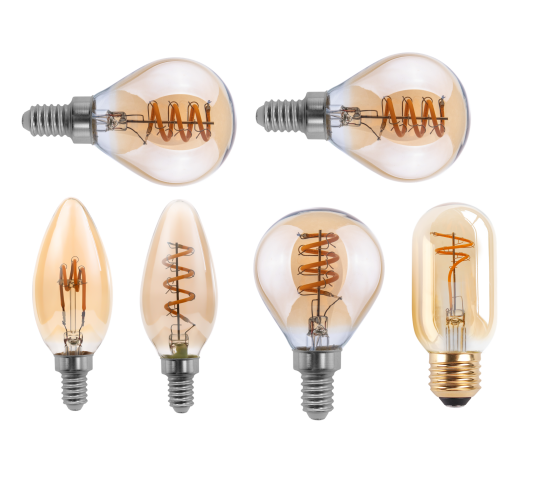 C35/B10 C35T/B11 5000K 6500k no Flicker Dimmable E12 E14 Candelabra Base candle flexible filament led filament bulb