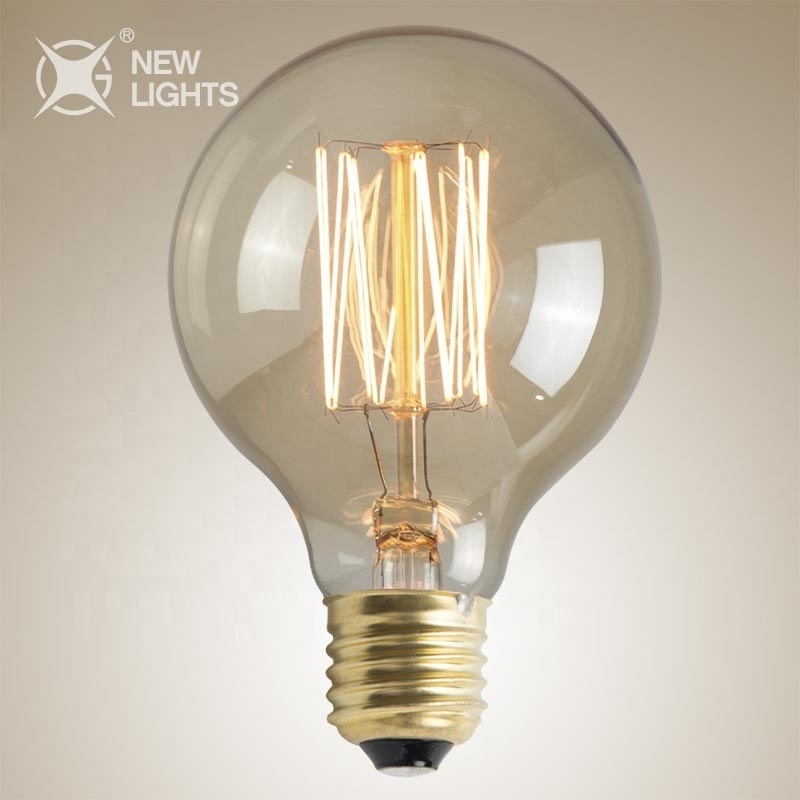 New Arrival Dimmable 40w 60w Warm Light Spiral Carbon Tubular E27 Edison Led Light Bulbs Clear Led Filament Bulb