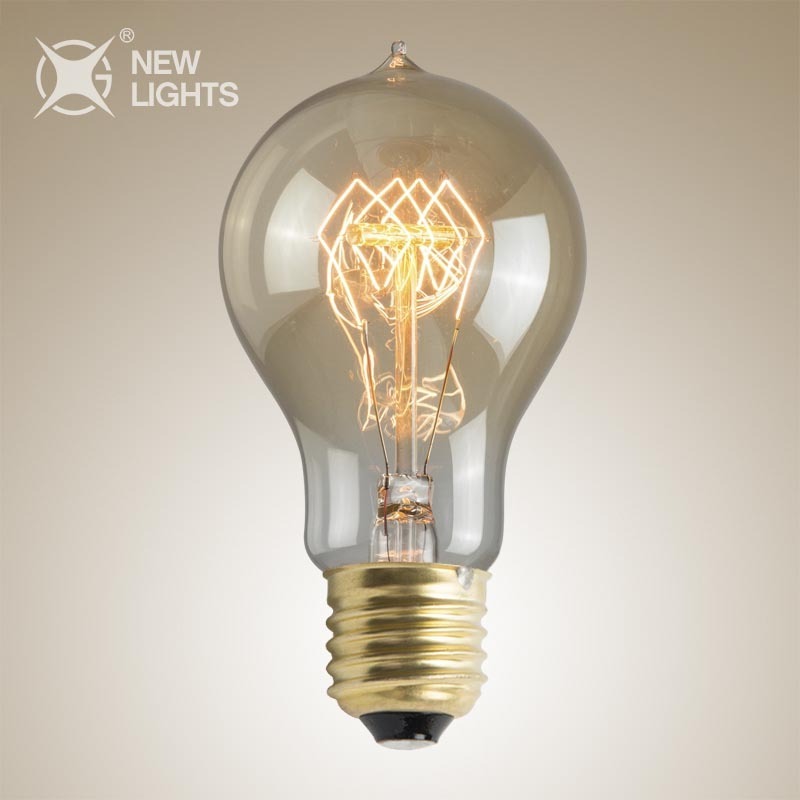 New Arrival Dimmable 40w 60w Warm Light Spiral Carbon Tubular E27 Edison Led Light Bulbs Clear Led Filament Bulb