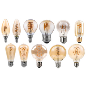 E26 E27 Dimmable Amber Glass Decor Retro Filament Globe Christmas Vintage Lamps E27 Led Light E27 Bulb