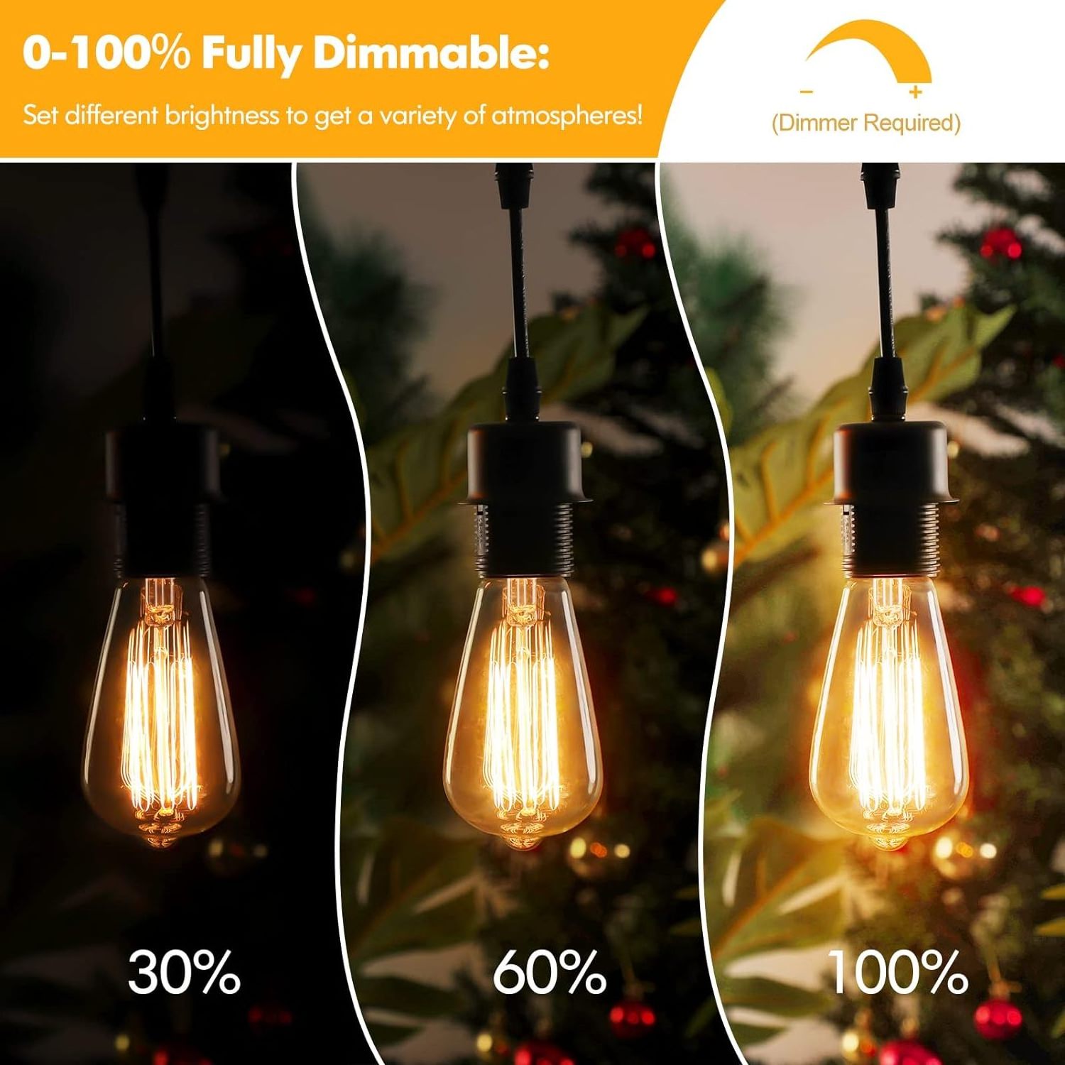 Modern Energy Saving Led Bulb 4w Dimmable St64 Edison Incandescent Bulbs For Kitchens And Dining Rooms