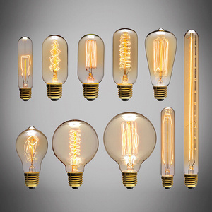 Wholesale St64 G95 G125 G80 A19 C35 Antique Vintage Room Decor Retro Edison Bulb E27 220v 40w Light Bulb