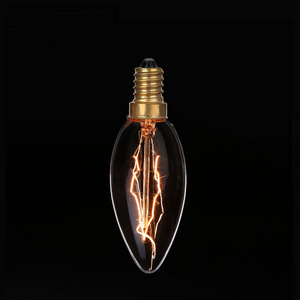 Classic Vintage Candle Lamp C35 25w 40w 60w E14 1800k 2200k Decorative Filament Chandelier Edison Bulb