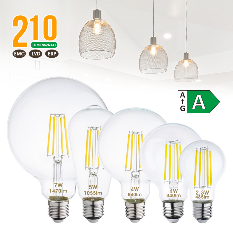 Modern Dining Room Lamp Led Bulb Light 3 Watt Led Bulb Dimmable Filament Spiral Vintage Bulbs