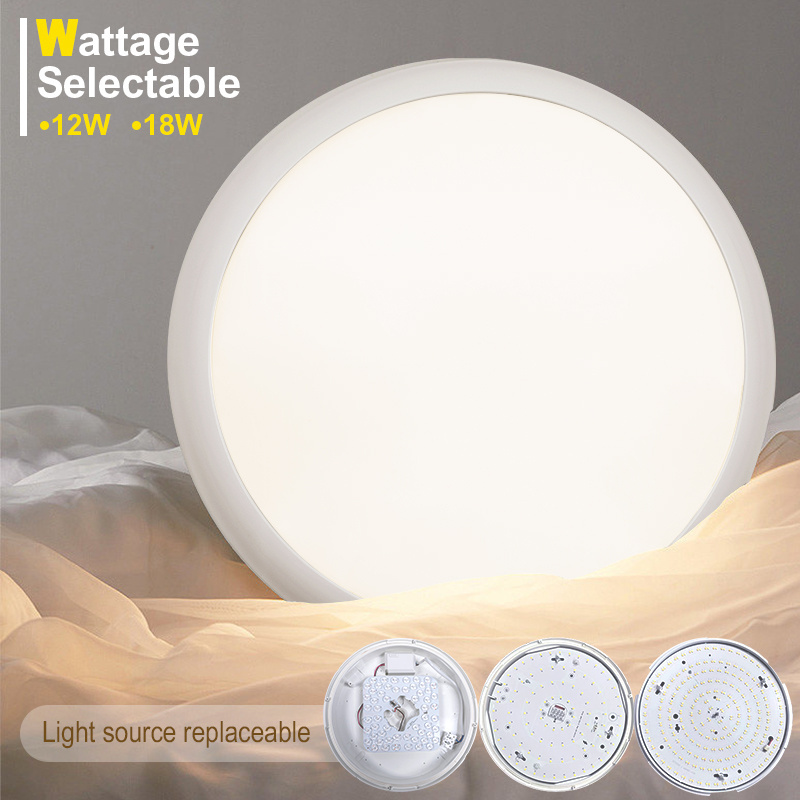 12W 18W Smart PIR Sensor Modern Led Ceiling Lights Round Waterproof Ceiling Lamp Lights Fixture For Bedroom