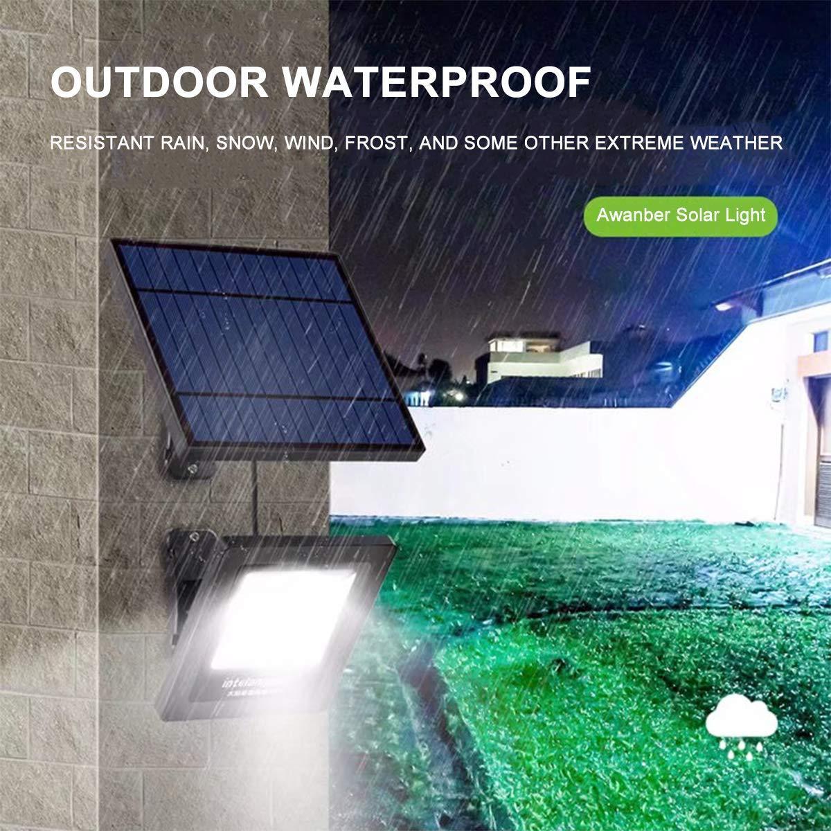 Outdoor IP65 Waterproof Auto Off or On Dusk to Dawn Adjustable Design Light Motion Sensor Solar Powered Security Flood Lights