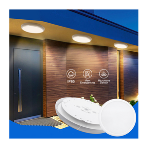 Surface Mount Outdoor Led Light 12w 18w IP65 Waterproof Led Hallway Ceiling Light With PIR Sensor