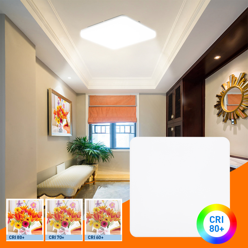 Personality Modern 12w 3CCT Dimmable Smart Led Light Square Simple Fixtures Led Ceiling Lights for Home