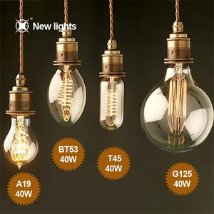 Factory Price G80 G95 G125 ST64 Edison bulb 25W 40W 60W edison lamp E27 E26 B22 vintage lamp