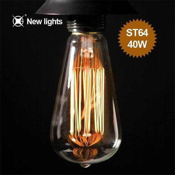 Factory Price G80 G95 G125 ST64 Edison bulb 25W 40W 60W edison lamp E27 E26 B22 vintage lamp