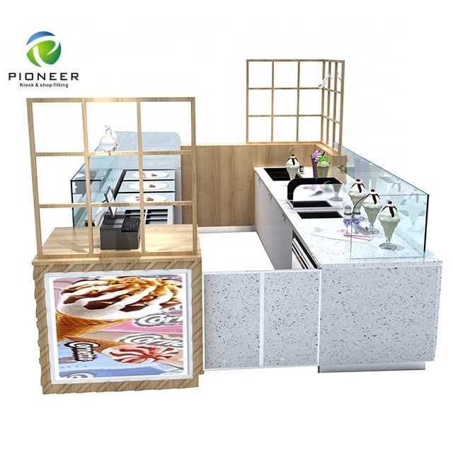 Pioneer fast food hot food kiosk design ideas freely