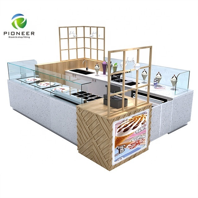 Pioneer fast food hot food kiosk design ideas freely