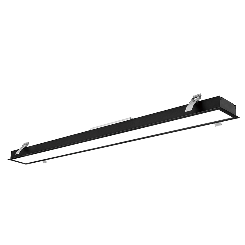 Aluminum Profile Ceiling Gypsum Recessed Led Linear Light Office Supermarket School Explosion Proof Led Embedded Tube Light