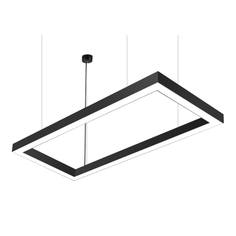 Anti-dazzle pendant office rgbw led light linear outdoor