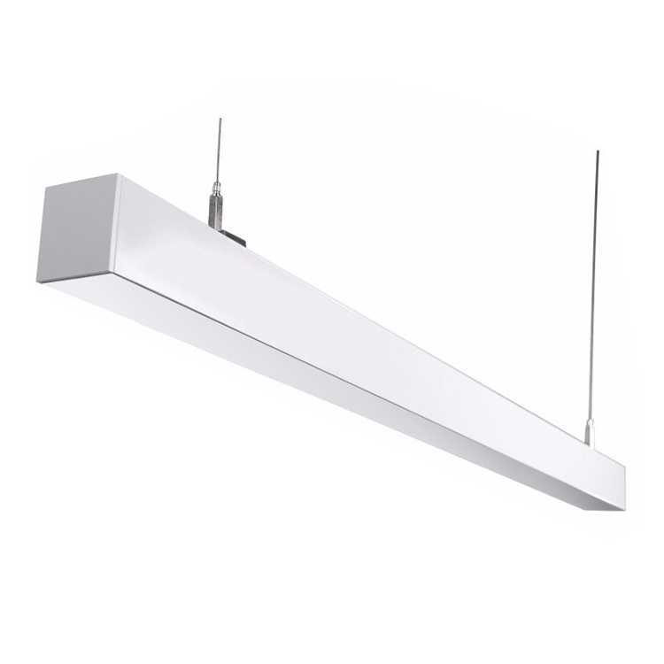 High quality linkable 20W 30W 40W 50W 60W led linear pendant light supermarket hanging linear lighting fixture