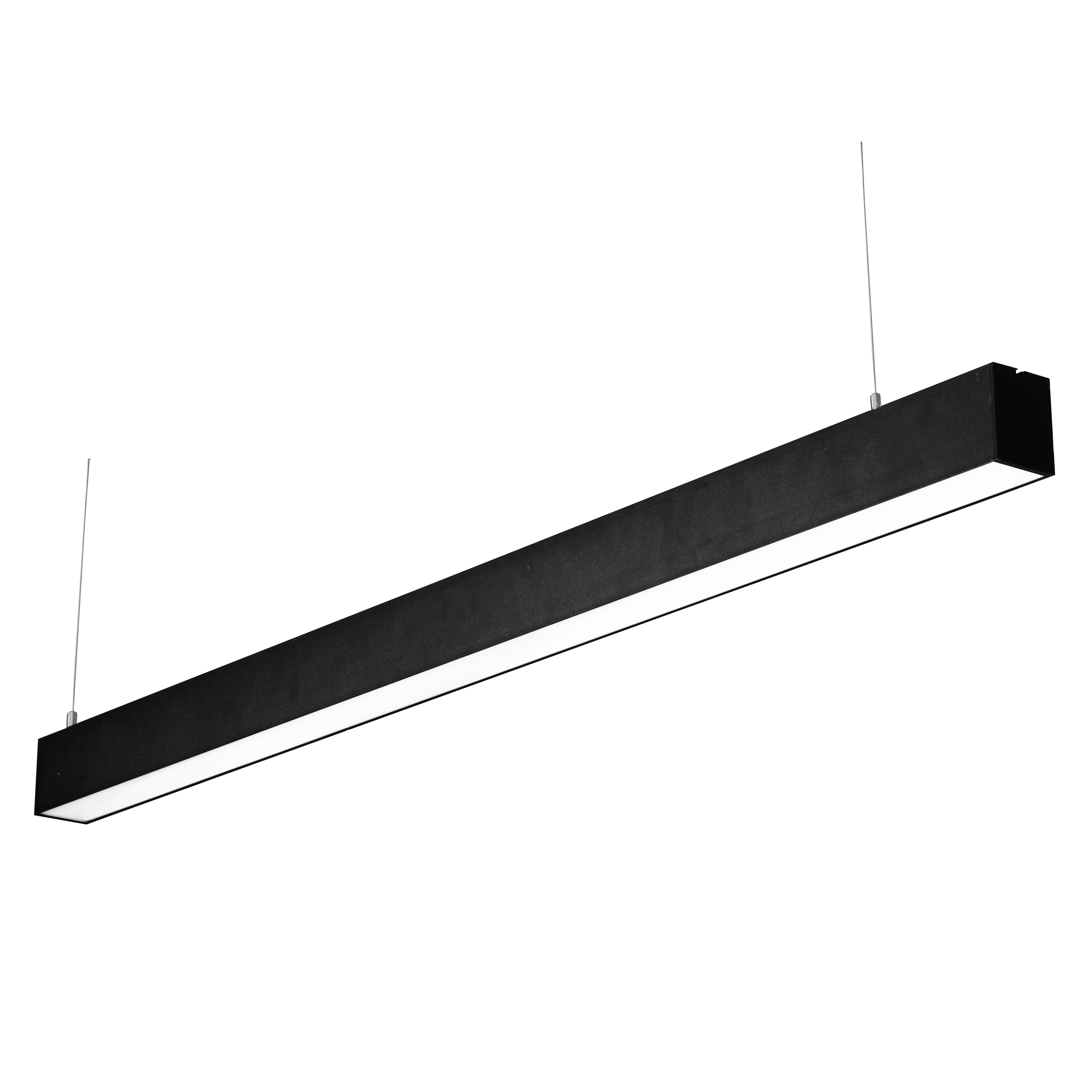 High quality linkable 20W 30W 40W 50W 60W led linear pendant light supermarket hanging linear lighting fixture