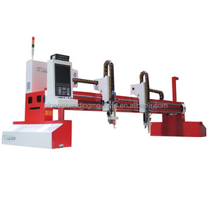 Servo Motor Driving Gantry Plasma CNC Steel Cutting Machine with LGK400A Power Source