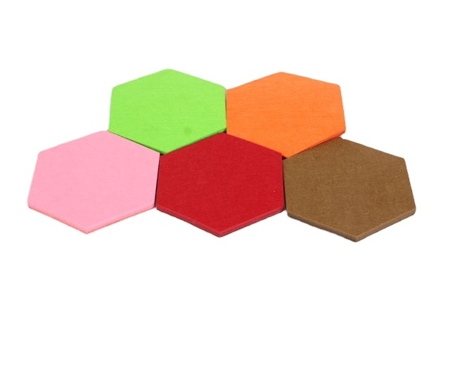 Hexagon felt wall decoration stickers for home decoration