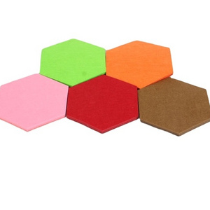 Hexagon felt wall decoration stickers for home decoration