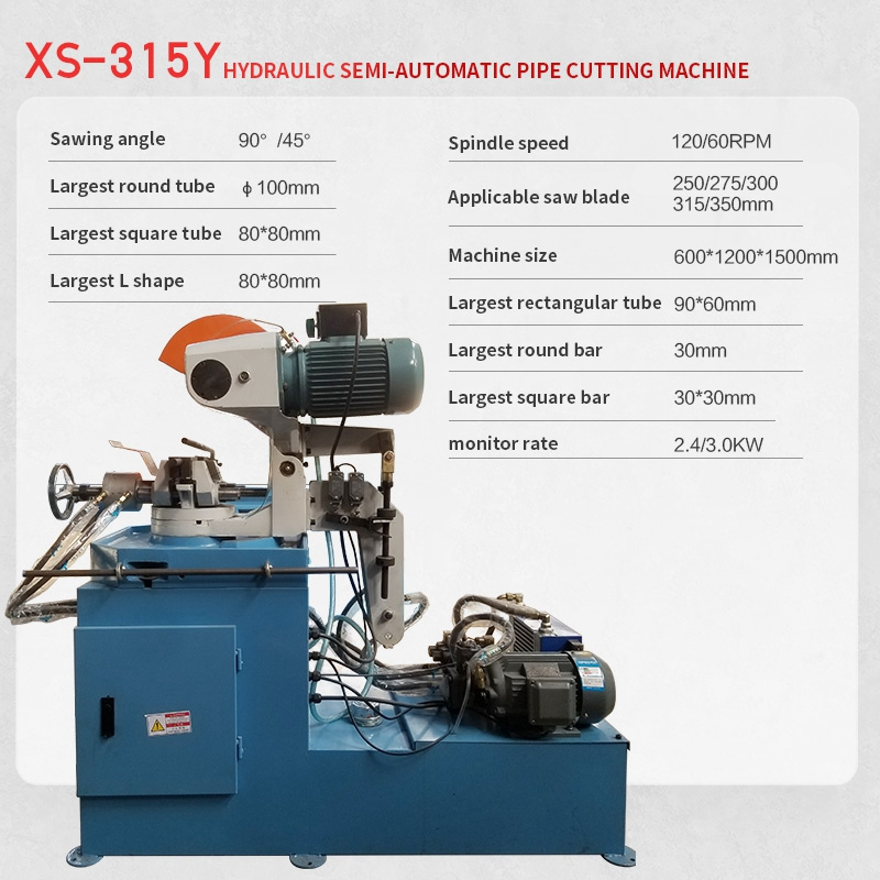 shigan MC-315Y hydraulic iron pipe cutting machine Adjustable cutting angle