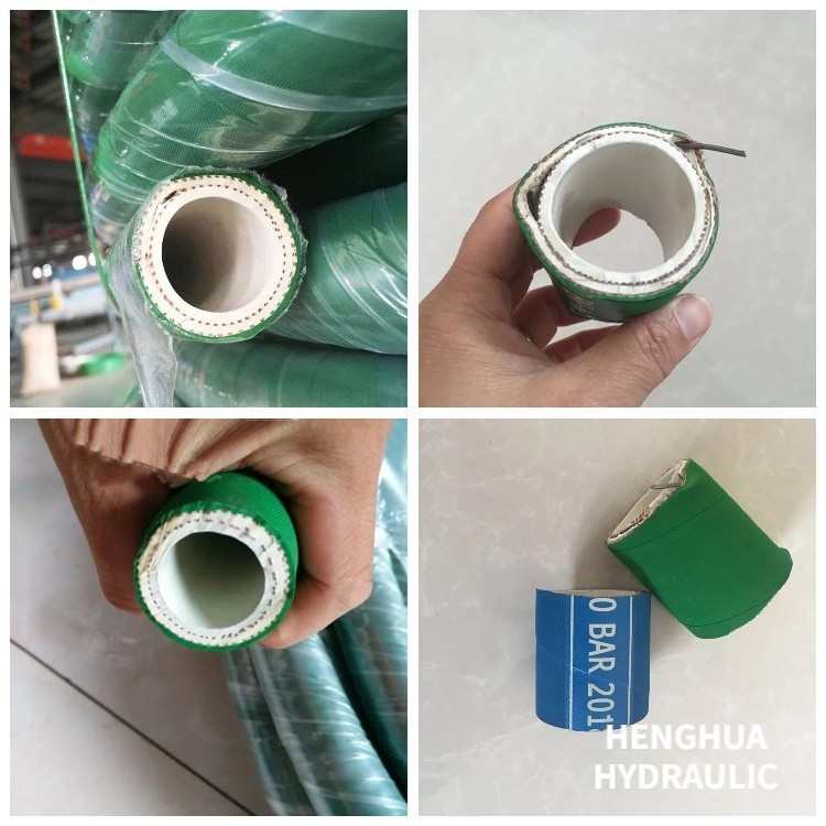 Food grade heat resistant hose Flexible rubber chemical hose EPDM Food grade suction and delivery hose with steel wire