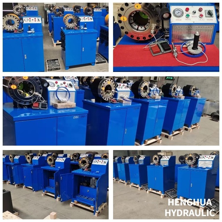 HENGHUA 1/4-2 Inch Finn Power Rubber Product Making Machinery Hydraulic Hose Crimping Machine DX68