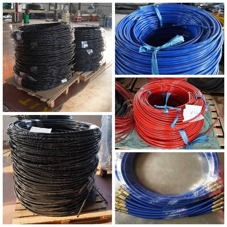 PU Nylon Reinforced Elastomer Car Wash Jet Wash Hose Sewer Jetting Hoses For High Pressure Washer