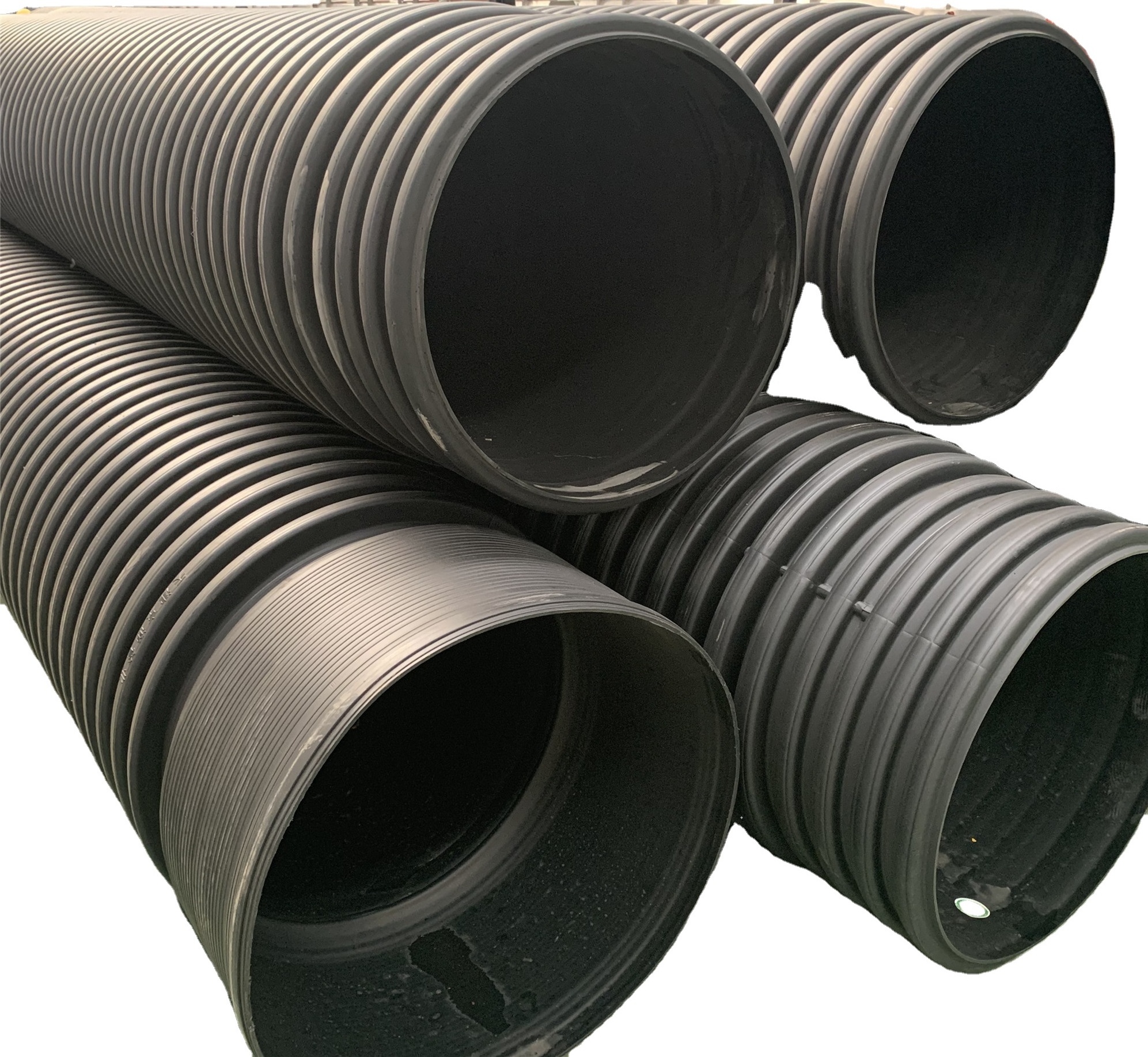 48 inch SN6 SN8 large size HDPE Polyethylene Double Wall Corrugated Pipe Plastic Culvert