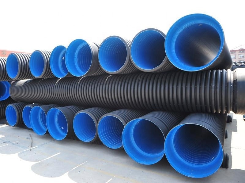 48 inch SN6 SN8 large size HDPE Polyethylene Double Wall Corrugated Pipe Plastic Culvert