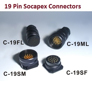 19 Pin Socapex Stage Light Male Cable Connector as KUPO IP66