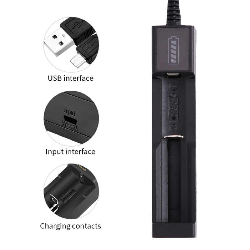 Universal 18650 Battery Charger Smart USB Chargering for Rechargeable Lithium Battery Charger Li-ion 26650 14500 17670