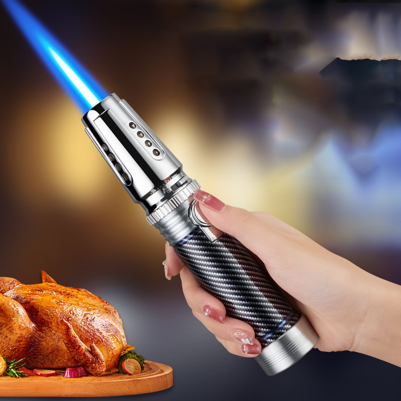 BBQ Cigar Big Jet Flame Fire Torch Outdoor Camping Lighter Mans Tools for Candle, BBQ, Fireworks