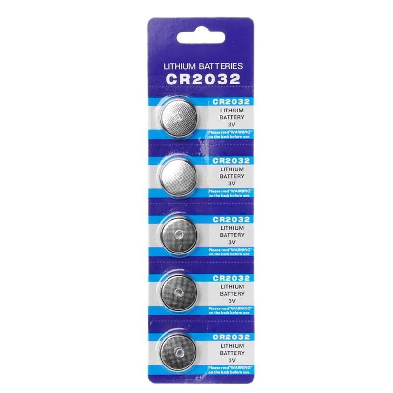 5PCS Button Battery CR2032 3V Lithium Battery For Watch Toy Calculator Car Remote Control Button Coin Cell