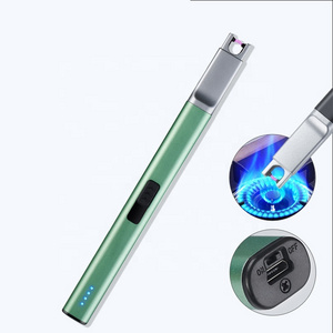 Lighter Electric Candle Lighter Long Electronic Charging USB Lighter Arc Windproof Flameless Lighter