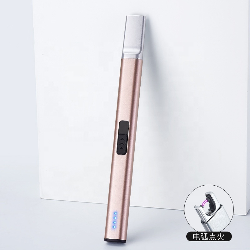 Lighter Electric Candle Lighter Long Electronic Charging USB Lighter Arc Windproof Flameless Lighter