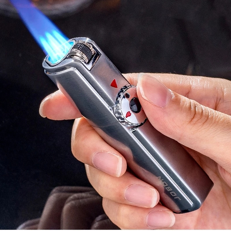 Triple Torch Lighter Metal Windproof Gas Butane Jet Flint Lighter BBQ Cigar Spray Gun Gadgets For Men