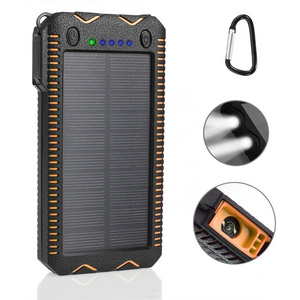 electronic cigarette lighter dual LED lights solar charging treasure 30000 mAh portable solar power bank