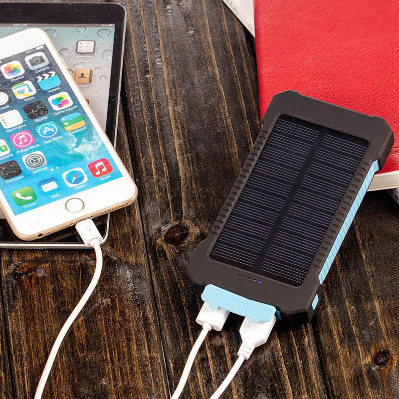 waterproof  Solar Power Bank 80000mah 10000mah 20000mah Solor Mobile Power Bank Charger