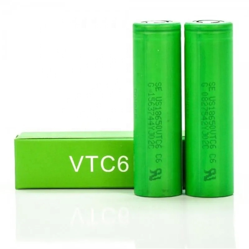 High Quality vtc6 us18650 Battery 3000mah with Green Box 3.7v lithium ion batteries 18650 For Sony