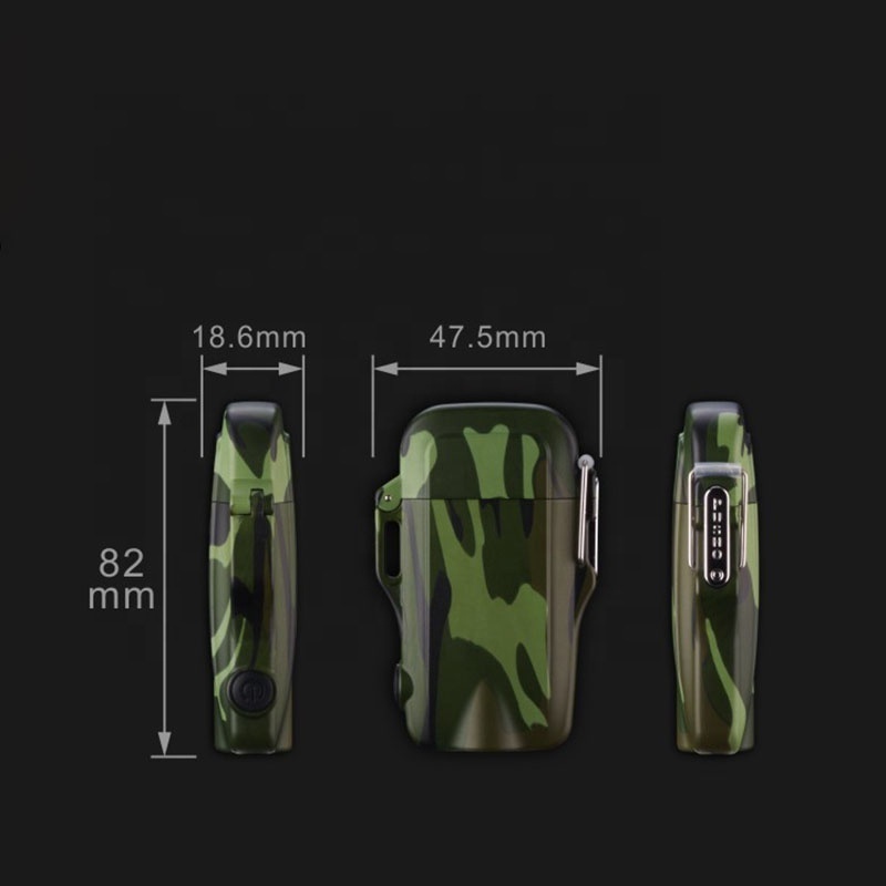 Waterproof USB Lighter Electric Dual Arc Cigar Lighter Rechargeable Outdoor Camping custom lighter