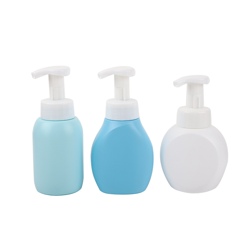 New design 300ml sanitizers empty bottles foaming soap bottle shampoo bottle for shower gel