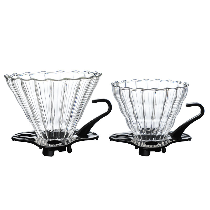 360ml 600ml 800ml Drip Iimited Hot Coffee Dripper Style Server Kettle  Glass Coffee Pot/Teapot Set With Filter