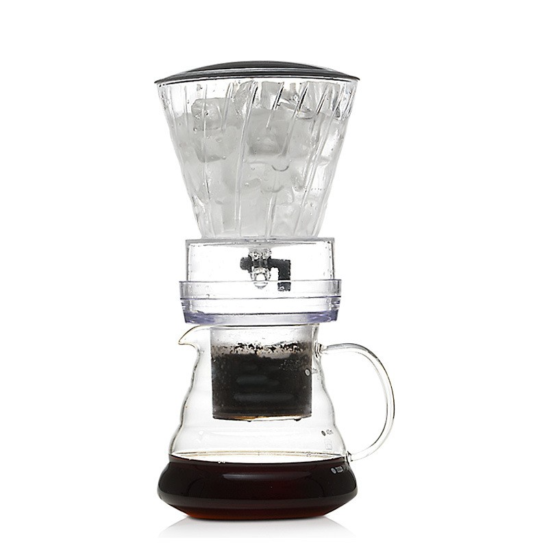 600ml 800ml high quality glass ice drip coffee pot adjustable cold brew coffee set tea accessories