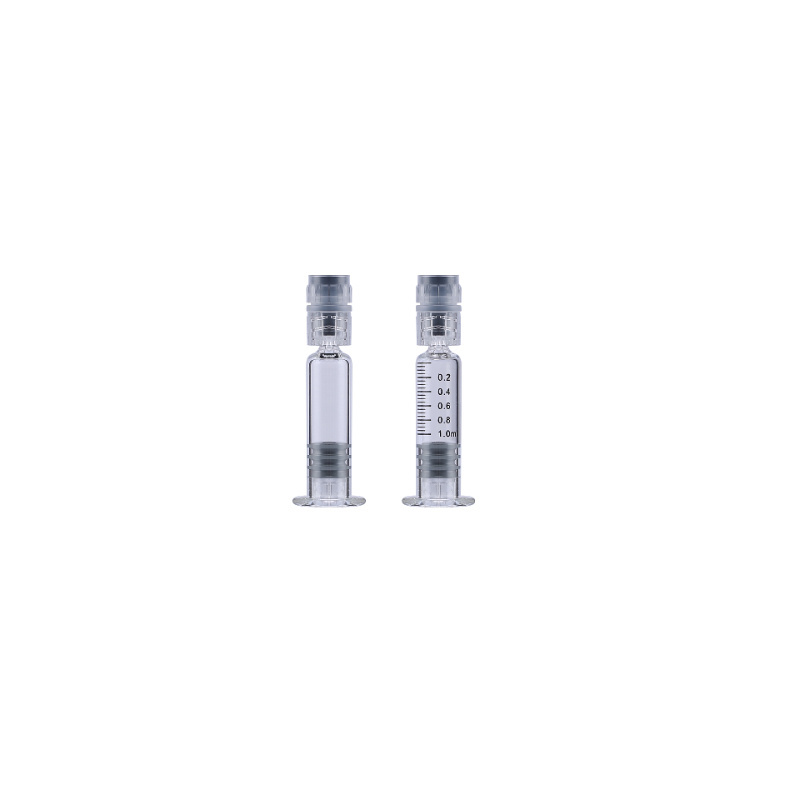 1ml 2ml 3ml high quality glass injector with graduated 5ml cosmetic oil syringe with luer lock custom packaging