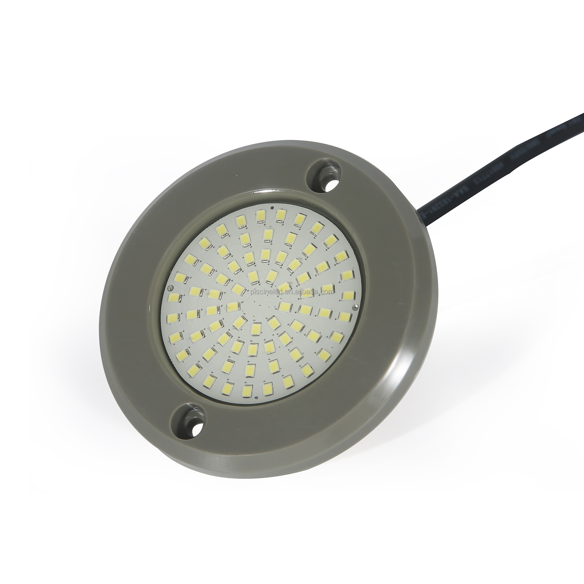 12V Ultra Thin 8mm 316SS Resin Filled Flat Underwater Led Pool Lamp