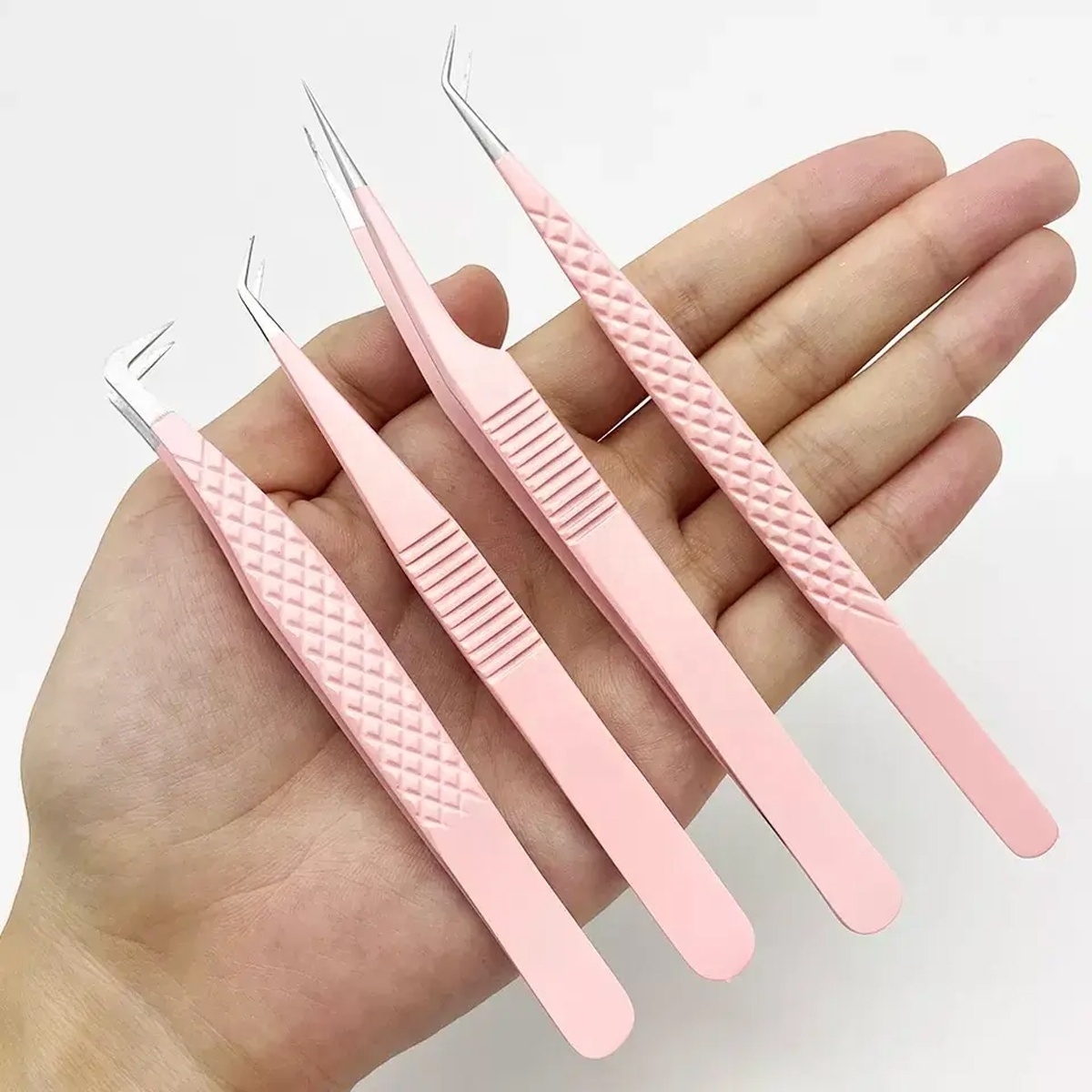 Best Supplier Pissco For Pink Lashes Applicator Tweezers Bulk With Box Packing Available Made By Pissco Pakistan