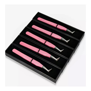 Best Supplier Pissco For Pink Lashes Applicator Tweezers Bulk With Box Packing Available Made By Pissco Pakistan